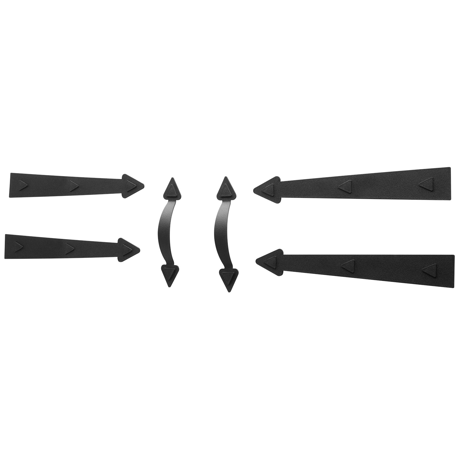Decorative Magnetic Garage Door Hinges And Handles Black Kit_voghion.com